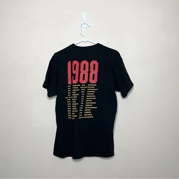 Vintage 80s Bryan Ferry Bete Noire 1988 Tour Concert Band Tee - Picture 3 of 4